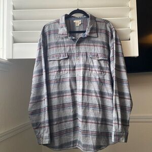 carbon2cobalt striped flannel